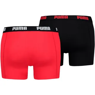 Puma Boxershorts unifarben rot / schwarz XXL 2er Pack