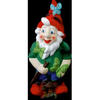 Garten Zwerg mit Schmetterling Figur Statue Skulptur Figuren Skulpturen 8824