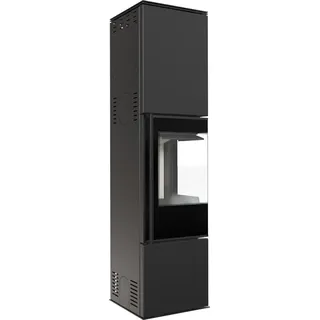 Kratki REN L rechts Ø 150 7 kW Schwarz / Brennkammer Weiß