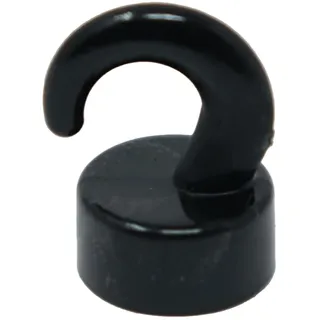 first4magnets Black Plastic Mini Magnetic Haken Für Kühlschrank, Büro, Whiteboard, Mitteilungsboard 12mm x 20mm Hoch - 1kg Zug - Pack von 10