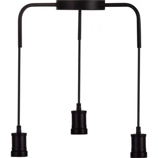 LUXULA 3-flg. E27 1,5 m schwarz