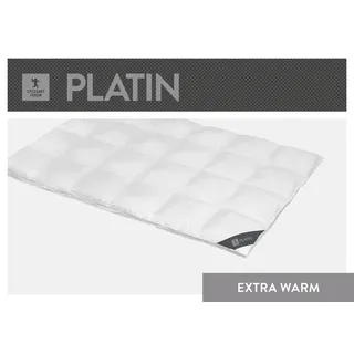 SPESSARTTRAUM Gänsedaunenbettdecke »Platin«, extrawarm, Füllung 100% Gänsedaunen, Bezug 100% Baumwolle, (1 St.), hergestellt in Deutschland, allergikerfreundlich, weiß