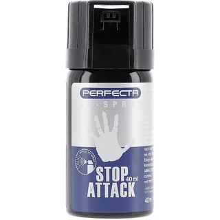 Perfecta Stop Attack CS-Spray - Verteidigungsspray gegen Tiere - Abwehrspray Pfefferspray Reizgas - 40 ml, konischer Strahl - handlich & sofort einsatzbereit