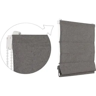 Raffrollo Faltrollo 50x175 cm Schoko Braun Jalousie Premium - Braun