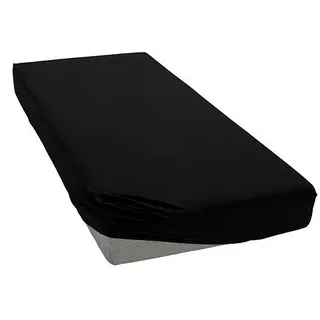 bellana Spannbettlaken Jersey-Elasthan 90 x 200 - 100 x 220 cm schwarz