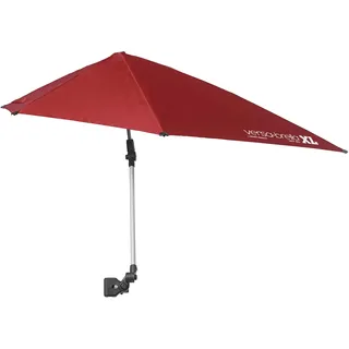 Sport-Brella Versa-Brella LSF 50+ verstellbarer Regenschirm mit Universalklemme, XL, Firebrick Red