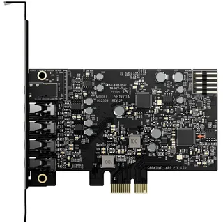 Creative Labs Creative Sound Blaster Audigy Fx Pro Hi-Res PCI-e Soundkarte mit diskretem und virtuellem 7.1-Surround-Sound sowie AutoEq für PC