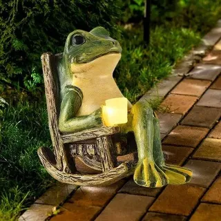 Solar LED Gartenstatue für Innen- und Außenbereich
