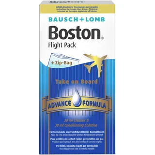 Bausch + Lomb Boston Advance Flight Pack - Reise-Set, für harte Kontaktlinsen - mit Kontaktlinsenreiniger 30 ml und Aufbewahrungsflüssigkeit 30 ml
