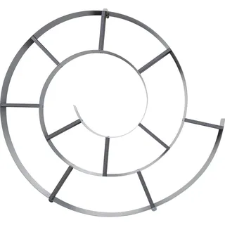 Kare Wandregal Snail 75 x 75 x 5 cm Silber