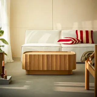 Andréa - Couchtisch aus massivem Mindiholz