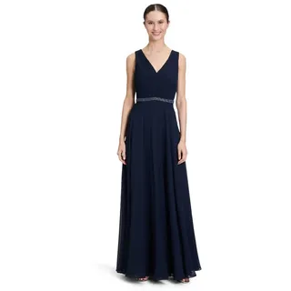 Vera Mont Abendkleid Plissee Blau 40