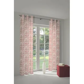 ADAM Audio Wave Ösen 145 x 175 cm Rot/Rosa/Natur 1 Stk.