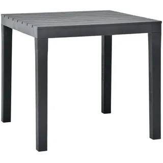 vidaXL Gartentisch 78 x 78 x 72 cm Anthrazit/Grau