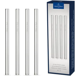 Villeroy & Boch Villeroy & Boch-Purismo Bar, Glas-Trinkhalm klein, Set 4-tlg., 15cm, Kristallglas, 11-3786-7911, Klar