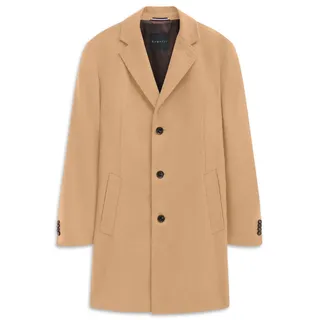 bugatti Kurzmantel »Kaschmir« im Modern Fit mit Knopfleiste, beige