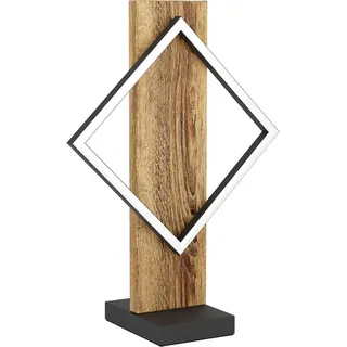 EGLO BOYAL Tischlampe Schwarz/Braun rustikal 1 St.