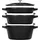 Stackable Set Topf-Set 3-tlg. Kochtopf + Schmortopf + Schmorpfanne