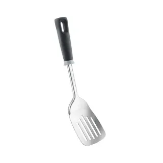 Metaltex Maximo Pfannenwender aus Inox-Edelstahl, Hitzebeständiger Küchenhelfer mit extra dickem und ergonomischem Griff, Länge: 33 cm