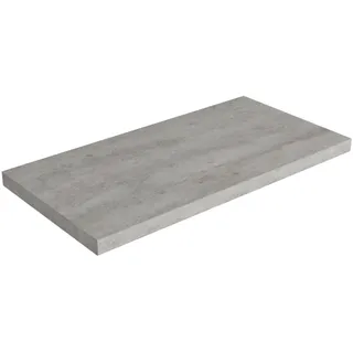 Möbelplatte Lavita Concrete 805x400 | Widerstandfähigkeit gegen Feuchtigkeit | Hochwertige Möbelplatte für das Badezimmer | Material: Dekoratives und schützendes Laminat | Dicke 38 mm | Farbe: grau | - Grau