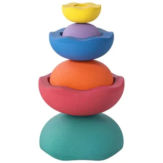 Balancetrainer STAPELSTEIN "Inside rainbow classic", bunt, Balancetrainer, Kinder, B/H/L: 87,6cm Ø 21,2cm, Polypropylen, Balancetrainer, bis zu 50 kg belastbar, H:87,6cm Ø:21,2cm