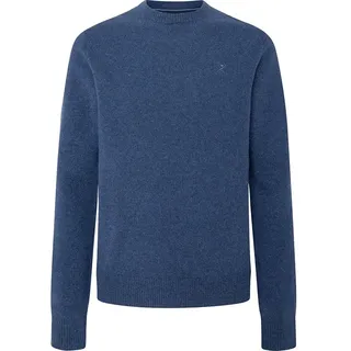 Hackett Lambswool Pullover - Chambray Blue - S