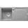 Strata STG 614 links Einbauspüle steingrau/granit Handbetätigung 840 x 415 mm