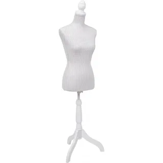 MCW Schneiderpuppe T220 Torso Weiblich Schaumstoff Weiß mit Streifen