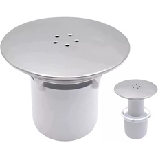 UK SELLER Ablaufgarnitur für Duschablauf, Ablaufgarnitur und Tassenabdeckung, 90 mm, verchromt