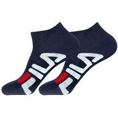 Bild Unisex Socken im Pack - Invisible Sneakers, Logo, einfarbig Blau 35-38