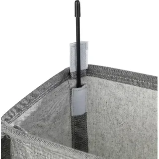 Wenko Wäschesammler Corno Prime 43 l, schwarz, weiß