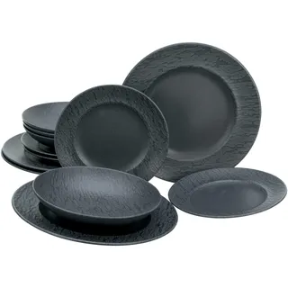 CreaTable Rondo Tafelservice 12-tlg. schwarz
