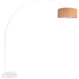 Steinhauer - stehlampe - Sparkled Light - weiß - metall textil - bogenlampe - E27 - 4341W - Weiß