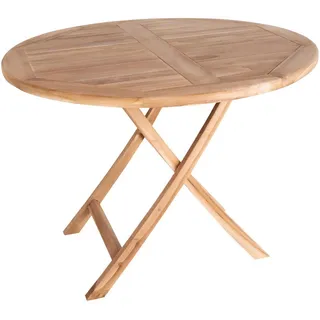 ebuy24 Gartentisch Holz , Braun , Holzwerkstoff , 100x75x100 cm , Gartenmöbel, Gartentische, Klapptische