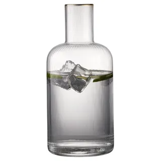 Lyngby Glas Palermo Gold Karaffe, Wasserkaraffe, 1.5 Liter