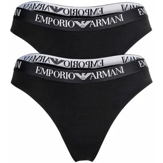 Emporio Armani Tanga 2 St. Schwarz XL
