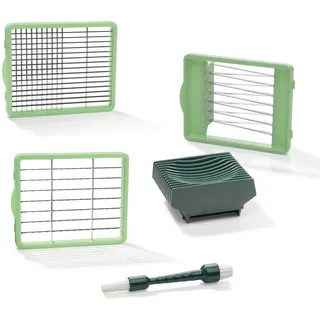 Genius Nicer Dicer Chef Gemüsereibe 3-tlg. Grün