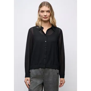 STREET ONE Langarmbluse in Black 40