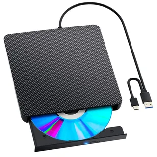 Colexy Blu-ray-Brenner, Bluray Laufwerk Extern, USB 3.0 Typ-C 3D CD DVD BD Brenner, Brenner Player für MacBook Laptop Desktop PC Laptop Kompatibel mit Mac OS Windows XP/7/8/10/11