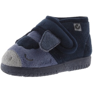 victoria Pantoffeln Unisex Ojalá Fell Tierchen & Klettverschluss & Passende Sohle 105119 für Kinder Marino 19