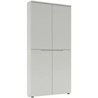 Xora Garderobenschrank , Grau , Holzwerkstoff , 9 Fächer , 97x200x22 cm , Beimöbel erhältlich, Typenauswahl , Garderobe, Garderoben-Sets & Garderoben-Serien, Garderoben-Serien