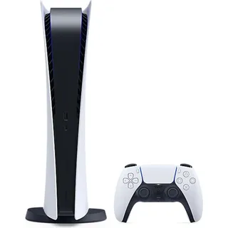 Sony Interactive Entertainment PlayStation 5 Digital Edition, PlayStation 5, Schwarz, Weiß, 16000 MB, GDDR6, AMD, AMD Ryzen Zen 2 - Schwarz, Weiß