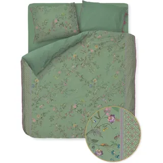 Pip Studio Perkal-Bettwäsche-Garnitur Bustani Farbe Grün Größe 135x200+80x80 - Grün