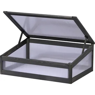 Dobar dobar® Frühbeetaufsatz Kubus 2.0, anthrazit" aus FSC-zertifiziertem Kiefernholz und bruchfestem Polycarbonat, anthrazit