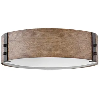 Elstead Lighting AUßENDECKENLEUCHTE , Dunkelbraun, Wildeiche , Metall , 38 cm , Grüner Punkt, Europäischer Sicherheitsstandard, Schutzklasse I (Erdungsanschluss), Ce , Lampen & Leuchten, Leuchtenserien