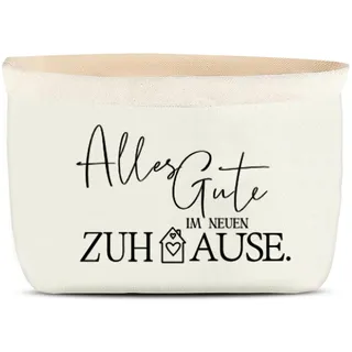 FloraVigo Brotkorb, Alles Gute IM NEUEN ZUHAUSE, Brotbeutel-Geschenkideen, Einweihungsgeschenke, Brotbeutel, Umzugsgeschenke, Brotkorb aus Stoff
