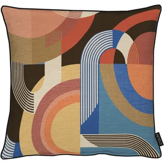 Dekokissen APELT "Arco" Gr. 2, bunt (blau, bunt, gemustert), B:45cm H:5cm L:45cm, Polyester, Dekokissen_Sitzkissen_Kissenhüllen, Dekokissen