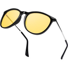 LVIOE Nachtsichtbrille Damen Herren Polarisiert Nachtbrille zum Autofahren Anti-Glanz