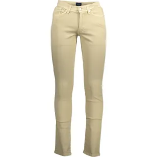 GANT Baumwolle Extra Slim Hose Beige mit 5 Taschen : Größe - 33L34 Größe: 33L34 - Beige