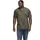 T-Shirt mit Splitneck in Dusky Green-L